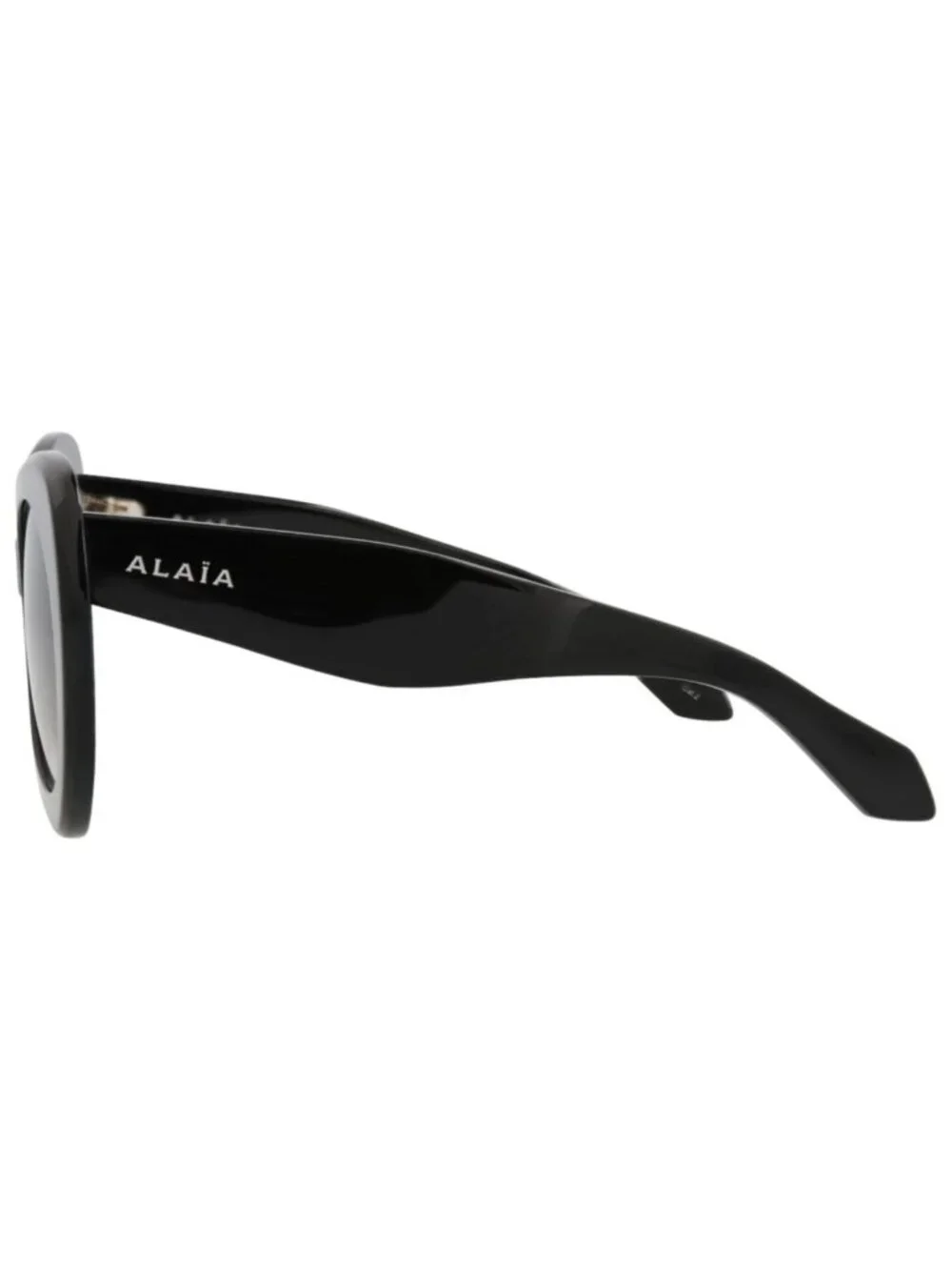 New Alaia Women's Sunglasses Cat Eye Recycled Acetate Frame Black Black Grey